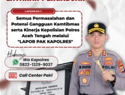 Kapolres Aceh Tengah Luncurkan Layanan “Lapor Pak Kapolres”, Permudah Warga Sampaikan Aduan Lewat WhatsApp