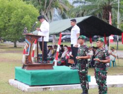 Bupati Aceh Tengah Pimpin Upacara Penyambutan Personel Brigif TP