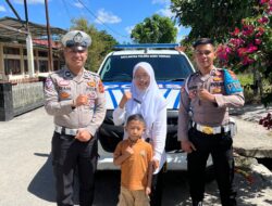 Ngidam Unik, Ibu Hamil di Blang Mancung Bahagia Keliling Takengon Naik Mobil Polisi