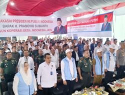 Dandim 0119/BM Dampingi Pangdam IM Hadiri Launching Koperasi Merah Putih Secara Zoom Bersama Presiden Republik Indonesia