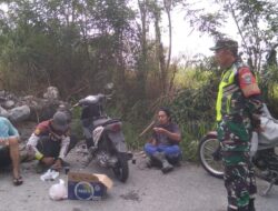 Cegah Karhutla Di Musim Kemarau Babinsa Koramil 02/Wps, Larang Warga Bakar Hutan Dan Lahan