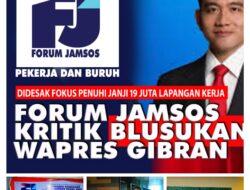 Blusukan Wapres Gibran Ke Pasar & Sawah Dikritik Forum Jamsos. Rakyat Buruh 19 Juta Lapangan Kerja