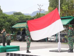 Dandim 0106/Aceh Tengah Pimpin Upacara Bendera Hari Senin
