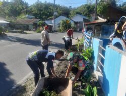 Sambut HUT ke-80 RI, Babinsa Koramil 03/TG Gelar Gotong Royong Massal Bersama Pemkab Bener Meriah