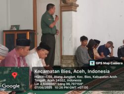 Babinsa Laksanakan Komsos Bersama Masyarakat Desa Atang Jungket, Sampaikan Program Ketahanan Pangan