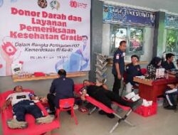 Semarak Kemerdekaan, Rutan Kelas I Medan Gelar Senam Sehat, Donor Darah dan Pemeriksaan Kesehatan Gratis