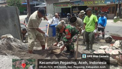 Wujud Kepedulian Babinsa Melaksanakan Komsos Bersama Masyarakat Desa Wih Nareh