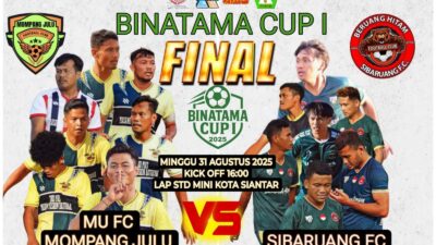 Saksikan Final Binatama Cup, Mompang Julu Fc VS Sibaruang FC. Catat Jadwalnya