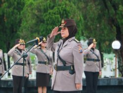 Polwan Polda Sumut Gelar Ziarah ke Taman Makam Pahlawan dalam Rangka Hari Jadi ke-77