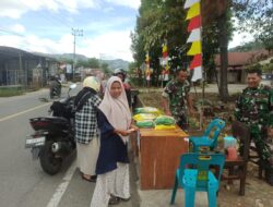 Koramil 03/Pegasing Dukung Gerakan Pangan Murah di Aceh Tengah