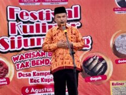 Anggota DPRD Provinsi Sumbar Ustadz Syofian Hendri,S.Pdi .MM Buka Festival Kuliner Sijunjung