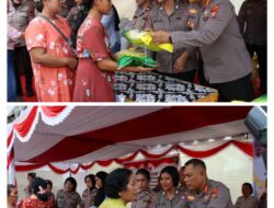 Polda Sumut dan Polres Pelabuhan Belawan Gelar Minggu Kasih dan Gerakan Pangan Murah di Gereja HKBP Pajak Baru Belawan