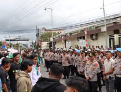 Sikap Humanis Kapolres Aceh Tengah Sambut dan Kawal Aksi Unjuk Rasa AGM dengan Senyum