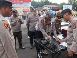 Pemeriksaan Senjata Api Polresta Deli Serdang