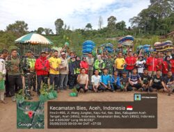 Danramil 03/Pegasing Hadiri Acara Pembersihan Sungai dan Penanaman Bibit Pohon pada RRI Fest 2025