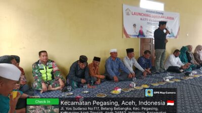 Launching Sekolah Lansia di Kampung Kayu Kul, Kecamatan Pegasing