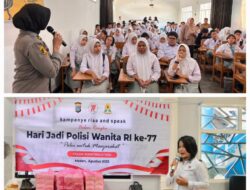 HUT Polwan ke 77, Polwan Polda Sumut Gelar Dialog “Rise and Speak” di Dua Sekolah