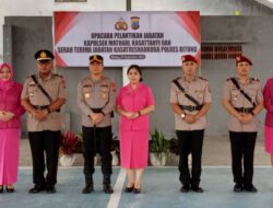Polres Bitung Gelar Sertijab, Kapolres Ucapkan Terima Kasih pada Pejaba
