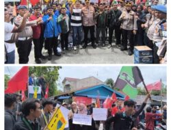 Aksi Unjuk Rasa Elemen Mahasiswa Di Wilkum Polresta Deli Serdang Berjalan Damai dan Kondusif