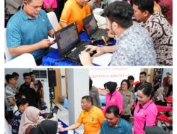HUT ke-77, Polwan Polda Sumut Bersama Bhayangkari Tebar Kepedulian Lewat Donor Darah