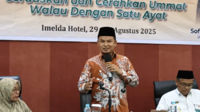 Anggota DPRD Prov. Syofian Hendri ,S.Pd.I , M.M Membuka Secara Resmi Pelatihan Peningkatan Kapasitas Para Mubaliqh Provinsi Sumbar Tahum 2025