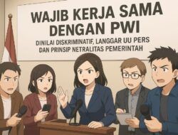 “Pernyataan ‘Wajib Kerja Sama dengan PWI’ Dinilai Diskriminatif, Langgar UU Pers dan Prinsip Netralitas Pemerintah”