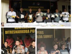 Polda Sumut dan Jajaran Ungkap 571 Kasus Narkoba, Selamatkan 225 Ribu Jiwa dari Bahaya Narkotika