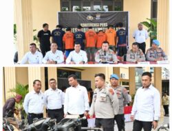 Ops Kancil Toba 2025 Polres Labusel Tangkap 8 Pelaku Curanmor, Sita 15 Motor