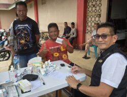 Dukung Ketahanan Pangan, Polres Bitung Padukan Kepedulian Sosial dan Layanan Kesehatan