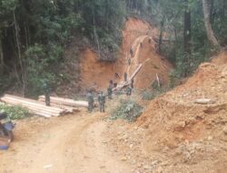Persiapan Bahan, Satgas TMMD Ke 126 Kodim 0106/Aceh Tengah Bangun Jembatan