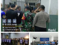 SinergI TNI–POLRI Dan Lapas Pancur Batu Gelar Razia Gabungan Cegah Gangguan Keamanan 