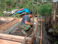 Pengecoran Slof Pondasi RTLH Milik Ibu Kasmawati Capai 20 Persen