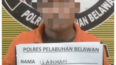 Sat Narkoba Polres Pelabuhan Belawan Tangkap Pengedar Shabu di Pasar 4 Marelan