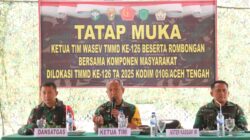 Masyarakat Kute Keramil Tatap Muka dengan Tim Wasev TMMD ke-126 Tahun 2025