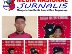 Tim Opsnal Sat Reskrim Polresta Deli Serdang Berhasil Amankan Lima Pelaku Pencurian dengan Pemberatan
