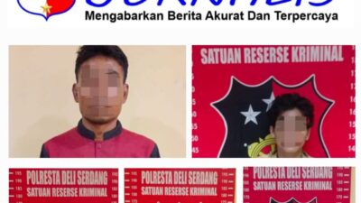Tim Opsnal Sat Reskrim Polresta Deli Serdang Berhasil Amankan Lima Pelaku Pencurian dengan Pemberatan
