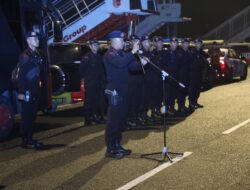 Brimob Sumut Siap Berangkat! Dansat Brimob Pimpin Pengecekan Kesiapan dan Doa Bersama Personel BKO PMJ