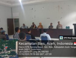 Babinsa Koramil 03/Pegasing Hadiri Musyawarah Persiapan Pemilihan Reje Periode 2025–2031 di Kecamatan Bies