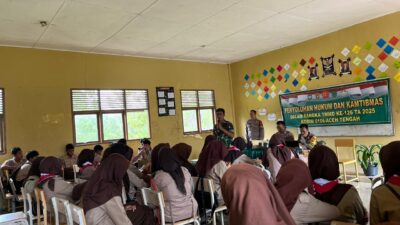 Tumbuhkan Kesadaran,Tim Satgas TMMD ke 126 Berikan Penyuluhan Hukum Dan Kamtibmas