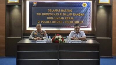 Evaluasi dan Masukan Kompolnas, Polres Bitung Tingkatkan Keamanan dan Pelayanan