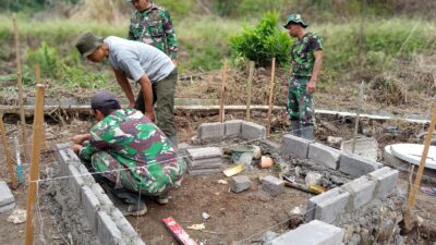 Pembangunan Tiga Unit MCK di Desa Arul Gele Capai 30 Persen