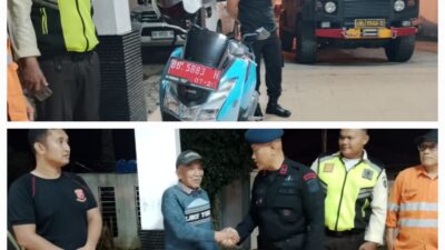 Aksi Kemanusiaan di Tengah Tugas! Personel Gegana Brimob Polda Sumut Evakuasi Ibu Bidan Korban Laka di