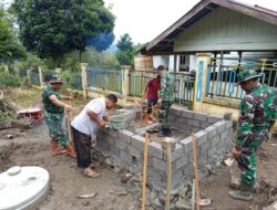 Satgas TMMD Ke-126 Kodim 0106/Aceh Tengah Bangun MCK Tahap III di Desa Arul Gele