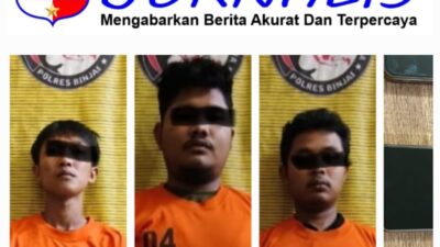 Siap Antarkan Pesanan Narkoba, Tiga Pemuda Di Tangkap Polres Binjai