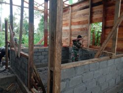 TMMD Ke-126 Kodim 0106/Ateng Wujudkan Hunian Layak Bagi Ibu Kasnawati di Desa Roteh