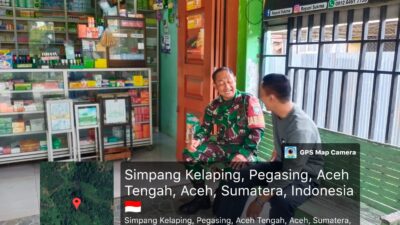 Babinsa Koramil 03/Pegasing Laksanakan Komsos Bersama Warga di Desa Simpang Kelaping