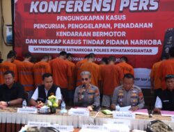 Polres Pematangsiantar Konferensi Pers Pengungkapan Kasus ,Pencurian,Penggelapan,Penadahan Ranmor dan Peredaran Narkoba