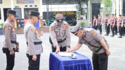 Kapolres Aceh Tengah Pimpin Sertijab Kabag Ren, Kasat Samapta dan Kapolsek