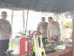 Cegah Banjir dan Longsor, Kapolres Bitung Pimpin Langsung Pengecekan Kesiapan Personel