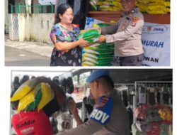Polres Pelabuhan Belawan Gelar Gerakan Pangan Murah Polri, Jual 3 Ton Beras SPHP ke Warga